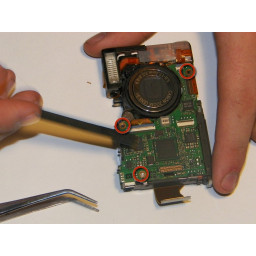 Замена объектива и двигателя Canon PowerShot SD 600 в сборе